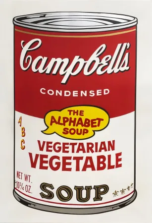 Сериграфия Warhol - Campbell's Soup II: Vegetarian Vegetable
