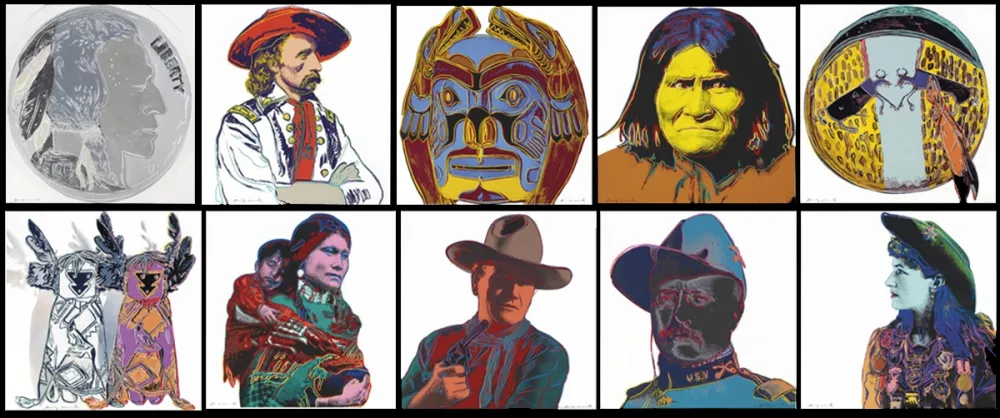 Сериграфия Warhol - Cowboys and Indians Complete Portfolio (FS II.377 - FS II.386)