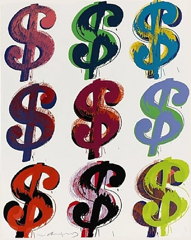Сериграфия Warhol - Dollar Sign (9) FS II.286