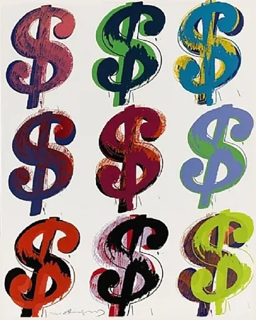 Сериграфия Warhol - Dollar Sign (9) FS II.286