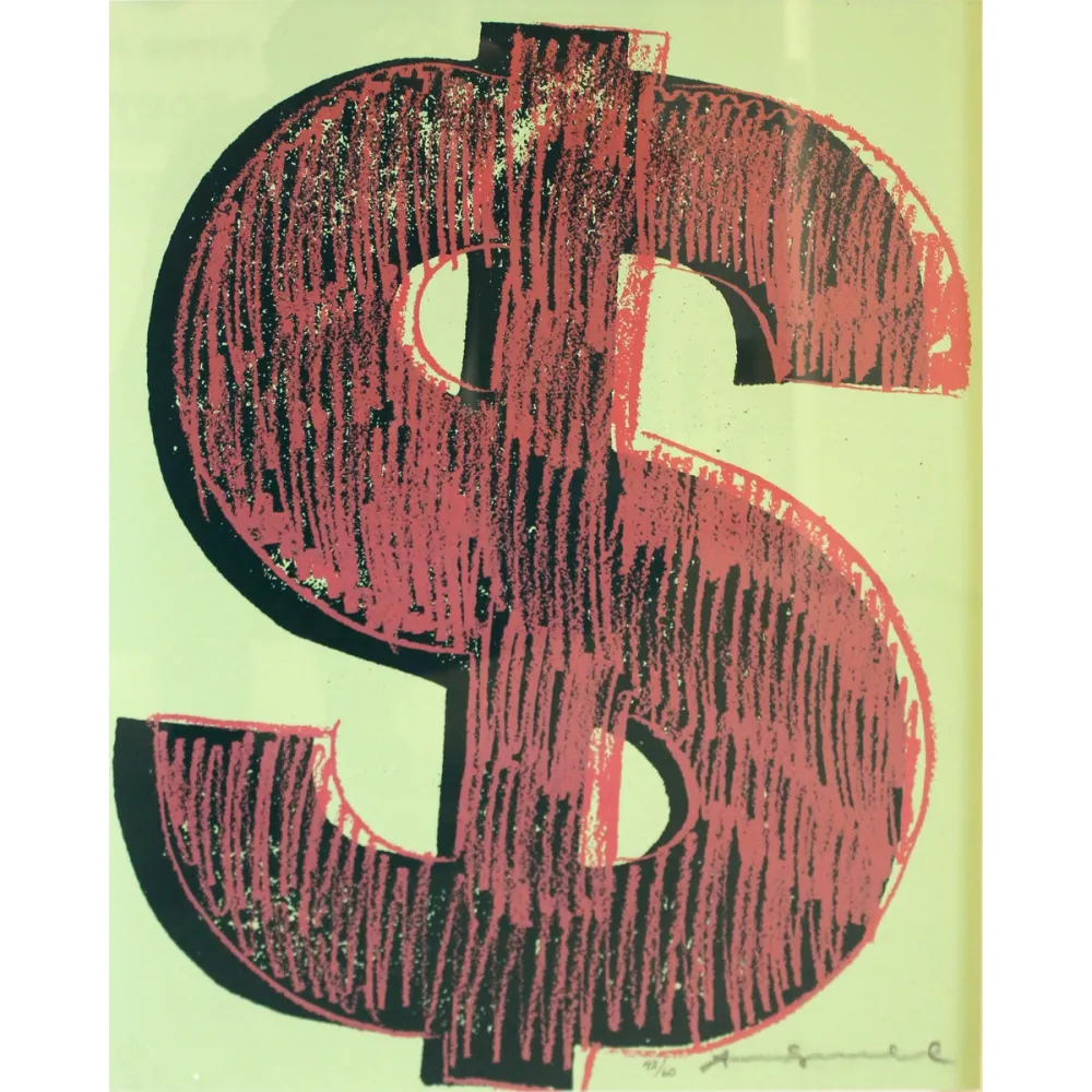 Сериграфия Warhol - Dollar Sign, Red (FS II.274)