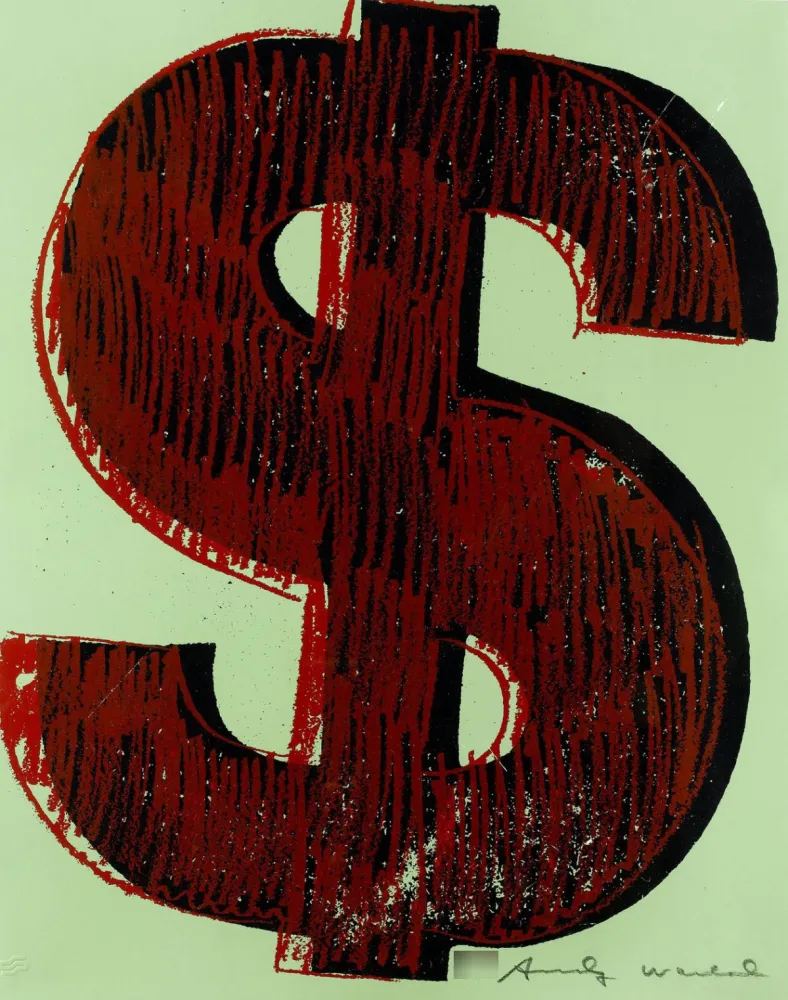 Сериграфия Warhol - Dollar Sign, Red (FS II.274)