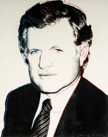 Сериграфия Warhol - Edward Kennedy 240 (Signed by Kennedy and Warhol)