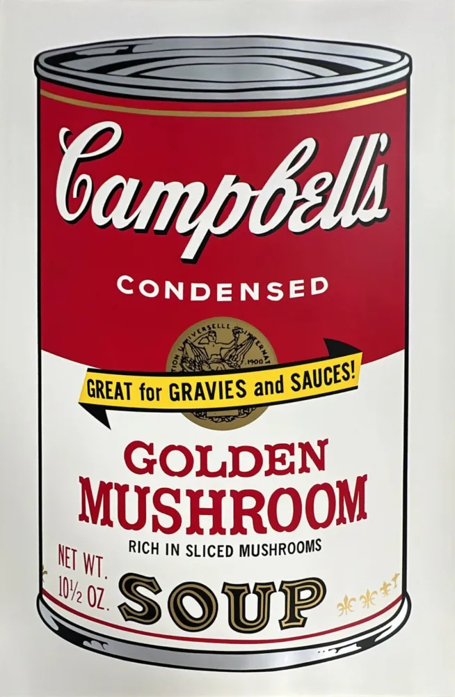 Сериграфия Warhol - Golden Mushroom (from Campbell's Soup II)