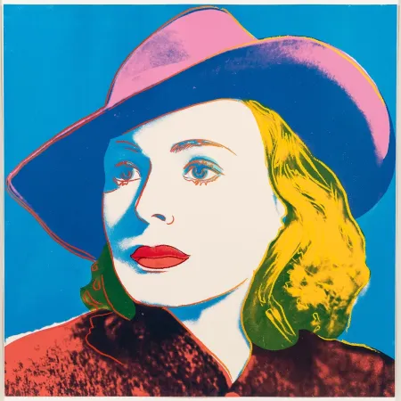 Сериграфия Warhol - Ingrid Bergman with hat