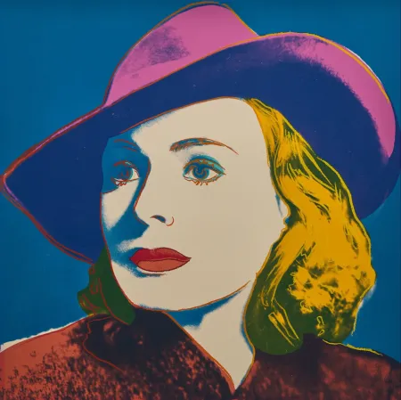 Сериграфия Warhol - Ingrid Bergman with Hat