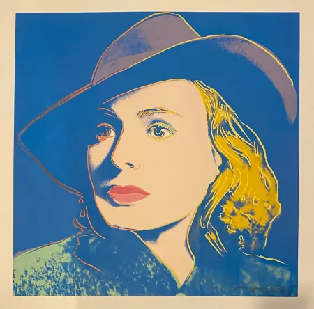 Сериграфия Warhol - Ingrid Bergman With Hat, Trial Proof