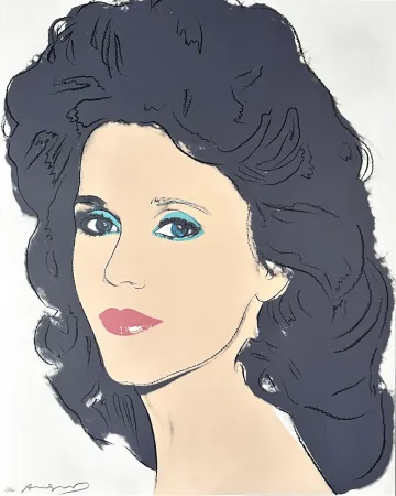 Сериграфия Warhol - Jane Fonda (FS II.268) Trial Proof