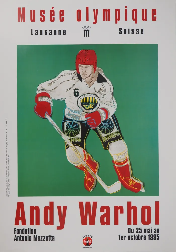 Иллюстрированная Книга Warhol - Joueur de Hockey