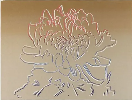 Сериграфия Warhol - Kiku Gold & Pink