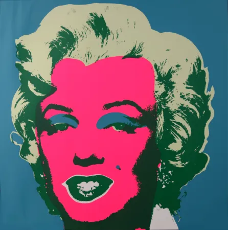 Сериграфия Warhol - Marylin (#F), c. 1980 - Very large silkscreen