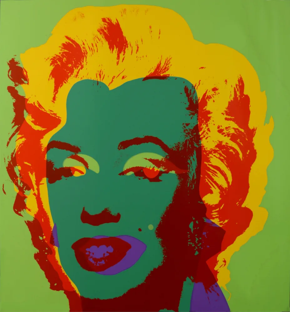 Сериграфия Warhol - Marylin (#G), c. 1980 - Very large silkscreen