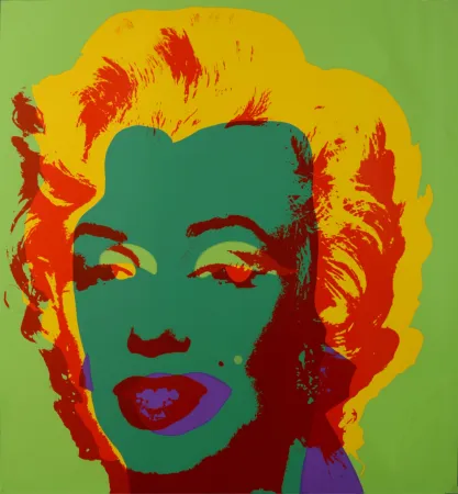 Сериграфия Warhol - Marylin (#G), c. 1980 - Very large silkscreen