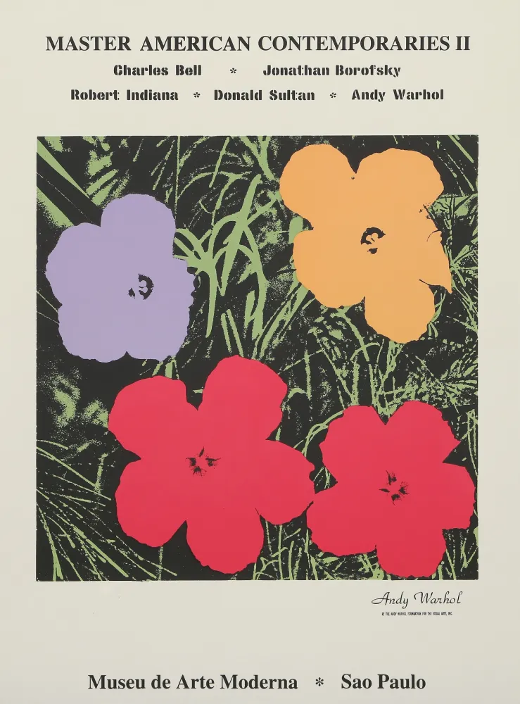 Сериграфия Warhol - Poppy Flowers for the Museu de Arte de Moderna, Sao Paulo