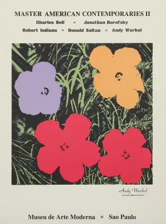 Сериграфия Warhol - Poppy Flowers for the Museu de Arte de Moderna, Sao Paulo