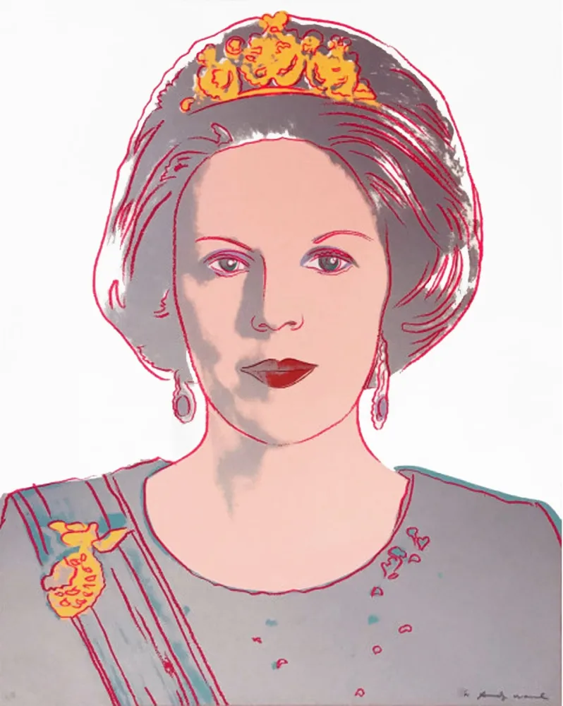 Сериграфия Warhol - Queen Beatrix of the Netherlands 339