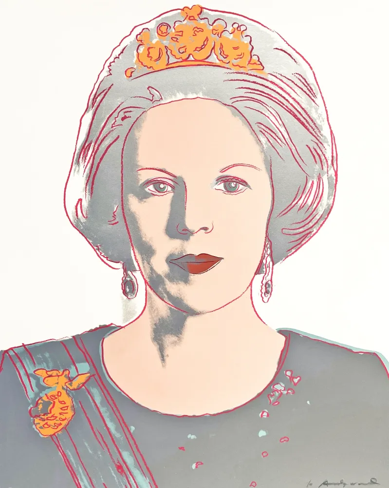 Сериграфия Warhol - Queen Beatrix of the Netherlands 339