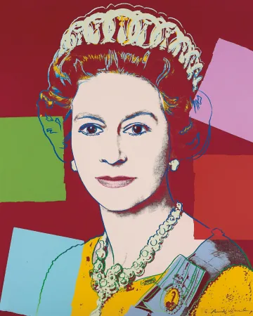 Сериграфия Warhol - Queen Elizabeth 334 