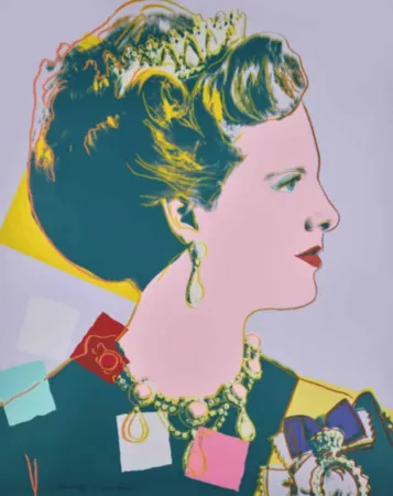 Сериграфия Warhol - Queen Margrethe II of Denmark, FS II. 342A