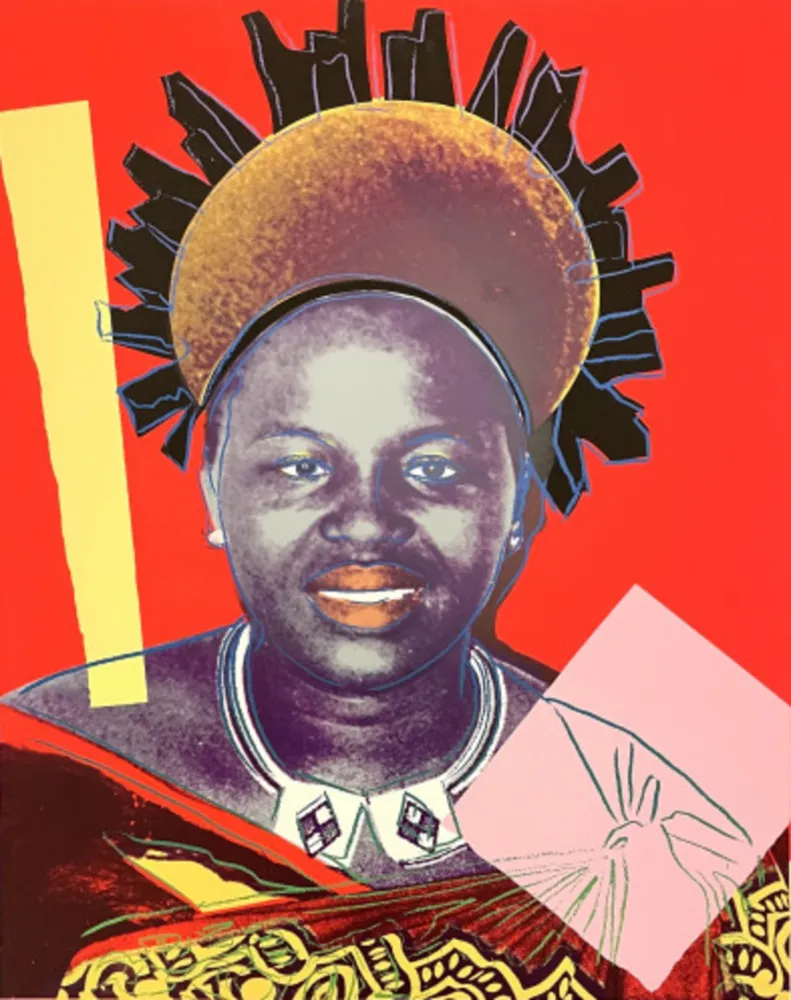 Сериграфия Warhol - Queen Ntombi Twala of Swaziland