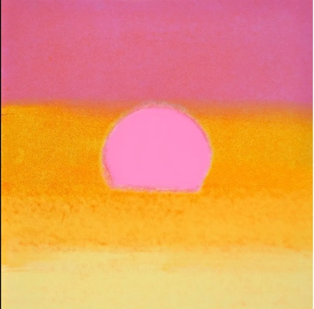 Сериграфия Warhol - Sunset (Unique) (Pink/Yellow)