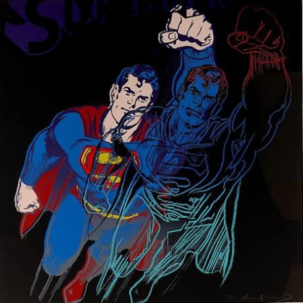 Сериграфия Warhol - Superman (II.260) From Myths portfolio