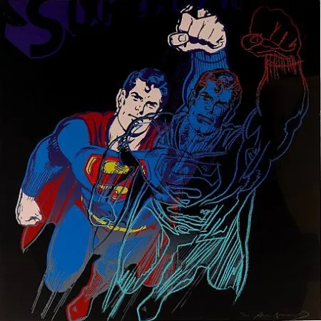 Сериграфия Warhol - Superman (II.260) From Myths portfolio