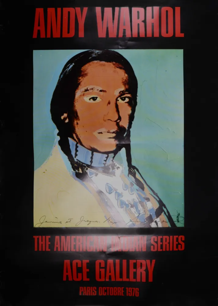 Гашение Warhol - The American Indian Series, 1976 - Hand-signed