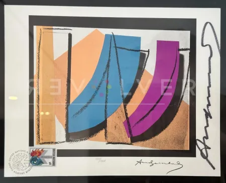Литография Warhol - U.N. Stamp 185