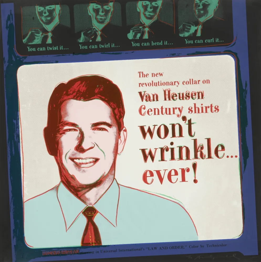 Сериграфия Warhol - Van Heusen (Ronald Regan) (FS II.356)