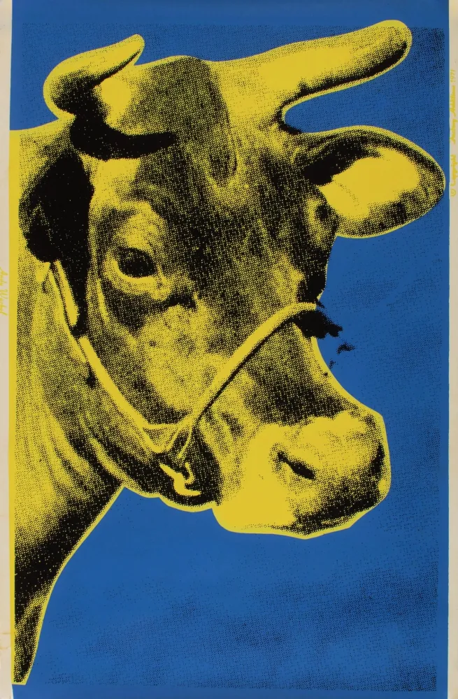 Сериграфия Warhol - Yellow COW