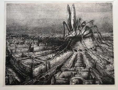 Литография Weber - Die Angst regiert