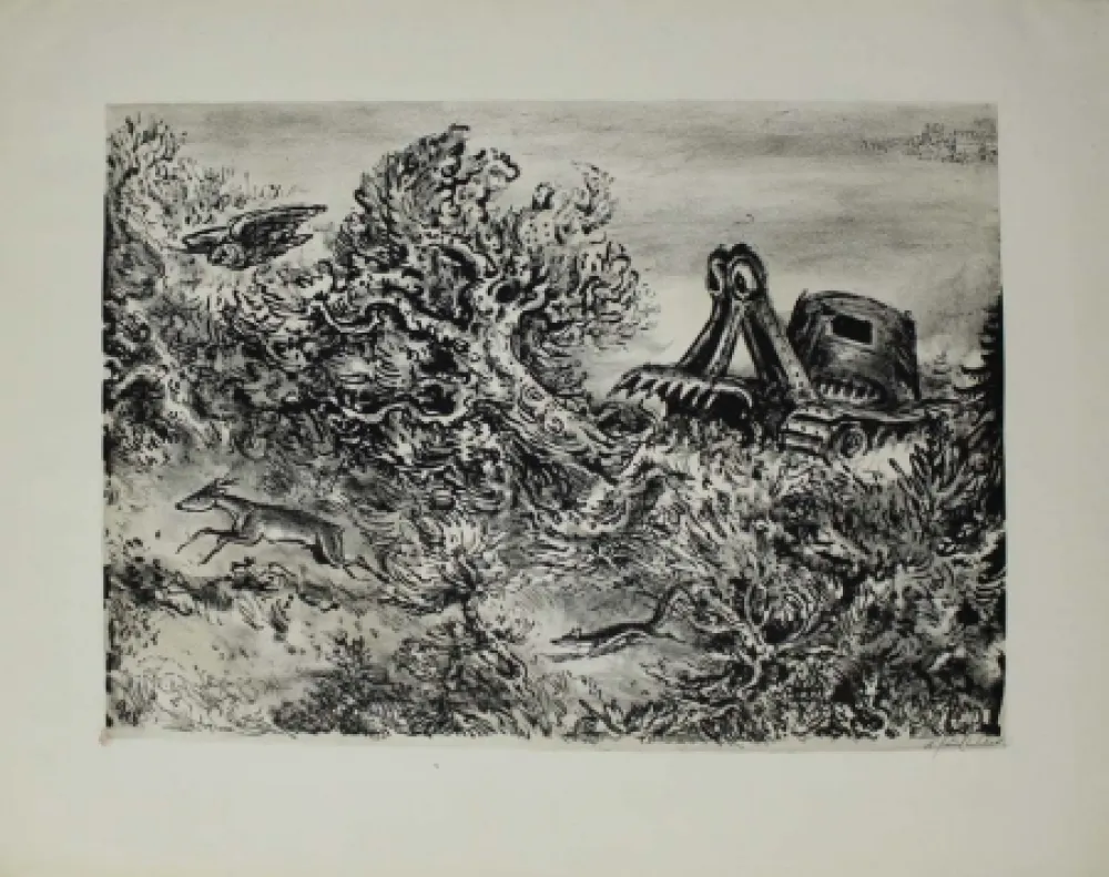 Литография Weber - Fortschritt / Progress