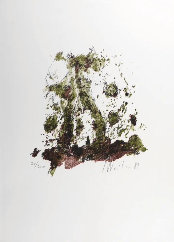 Литография Weiler - Composition, 1987 - Hand-signed