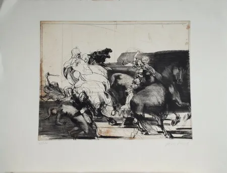 Офорт Weisbuch - Chevaliers