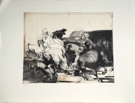 Офорт Weisbuch - Chevaliers