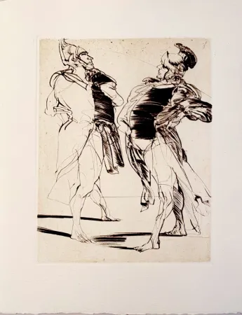 Гравюра Сухой Иглой Weisbuch - Horace