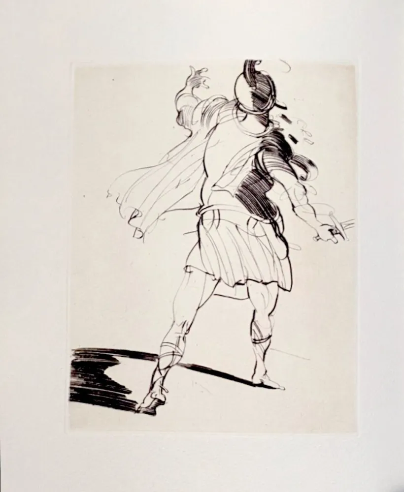 Гравюра Сухой Иглой Weisbuch - Horace