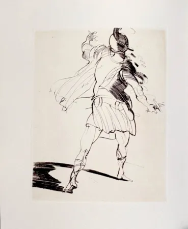 Гравюра Сухой Иглой Weisbuch - Horace