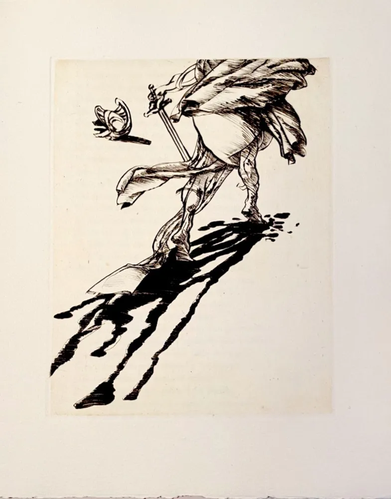 Гравюра Сухой Иглой Weisbuch - Horace