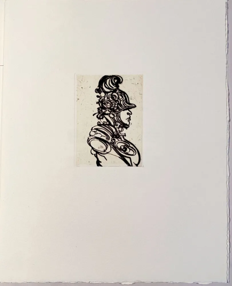 Гравюра Сухой Иглой Weisbuch - Horace