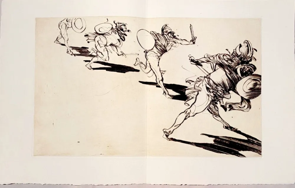 Гравюра Сухой Иглой Weisbuch - Horace