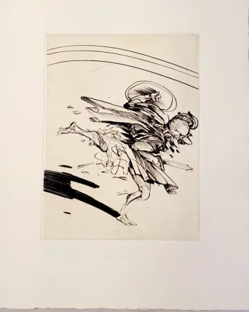 Гравюра Сухой Иглой Weisbuch - Horace