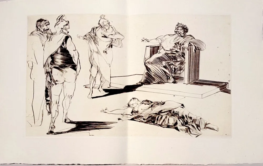 Гравюра Сухой Иглой Weisbuch - Horace