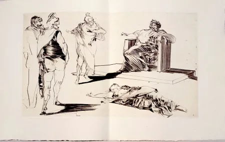 Гравюра Сухой Иглой Weisbuch - Horace