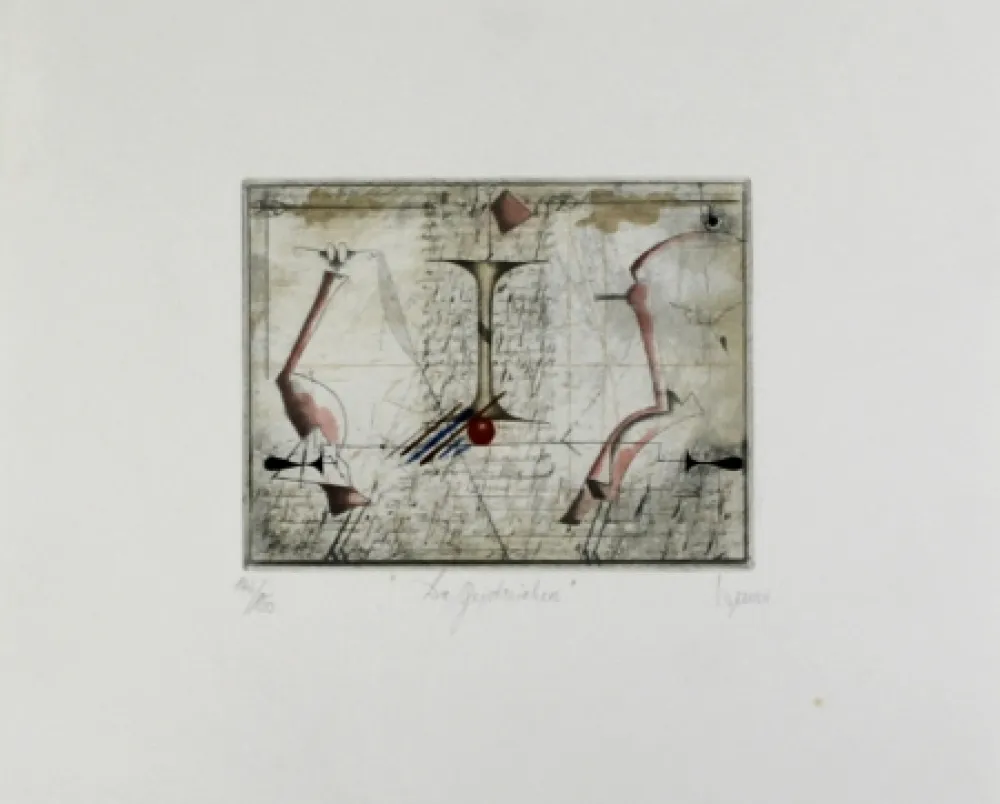 Гравюра Werner - Die Geistreichen