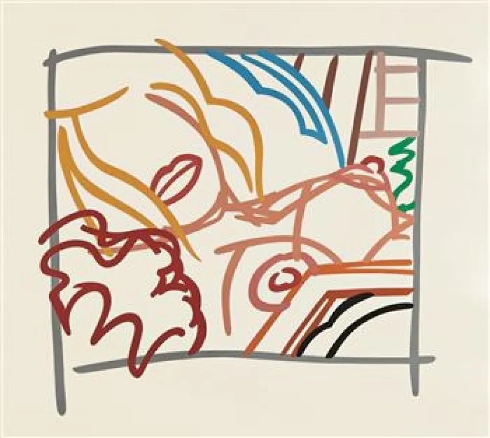Сериграфия Wesselmann - Bedroom Blonde Doodle with Photo