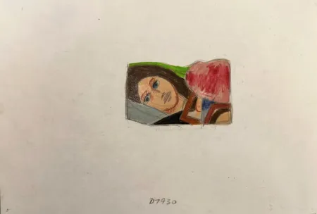 Многоэкземплярное Произведение Wesselmann - Bedroom Face Sketch