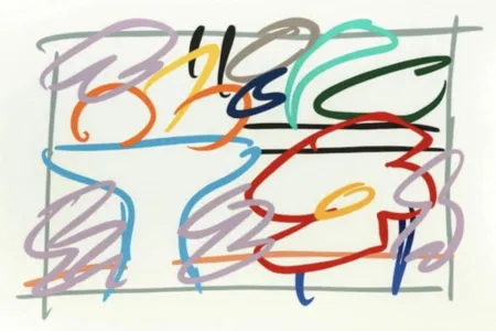 Сериграфия Wesselmann - Fast sketch of Still life with abstract painting