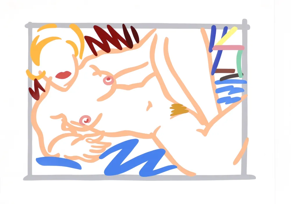 Сериграфия Wesselmann - Judy with Blue Blanket 